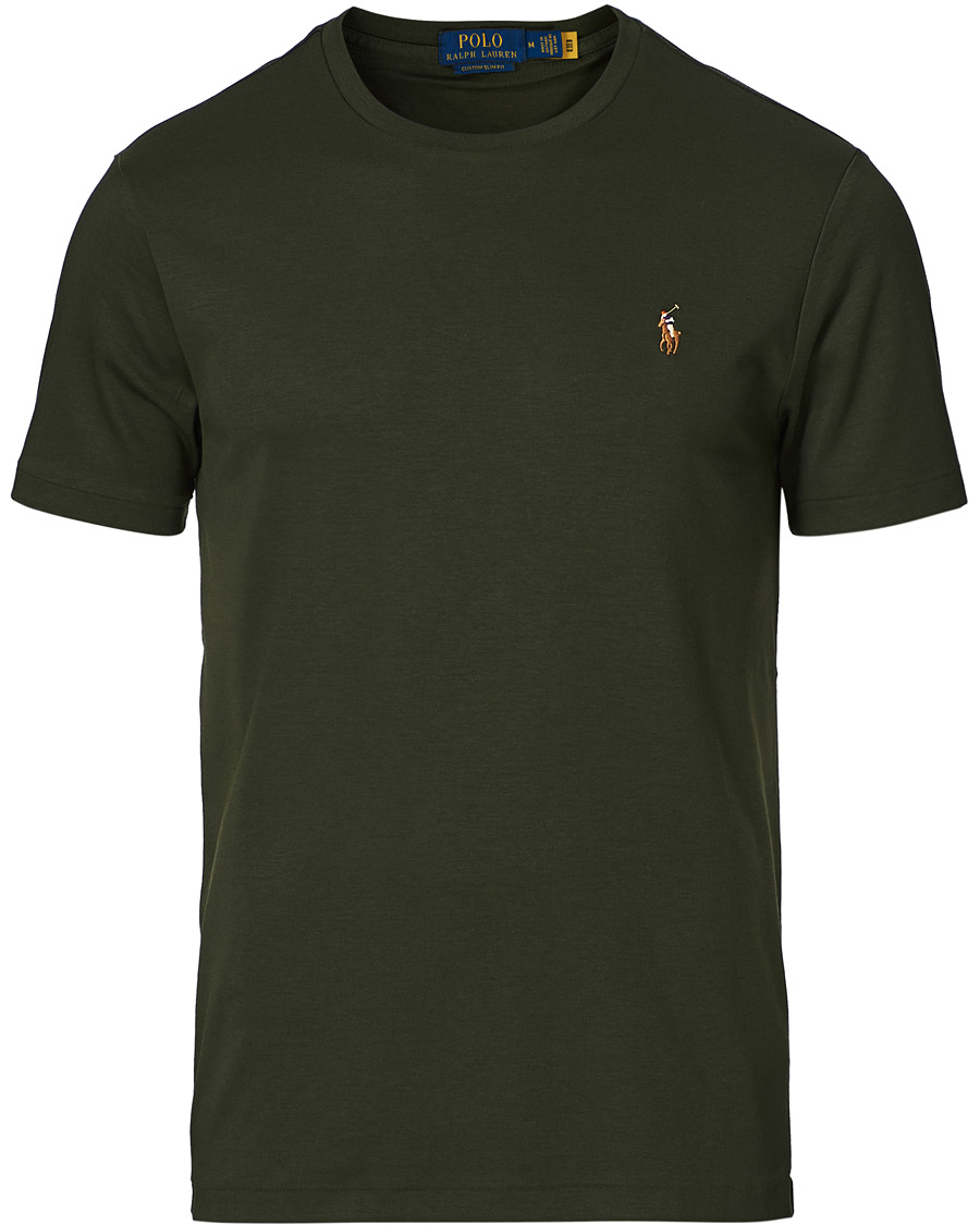 Heren | T-shirts | Polo Ralph Lauren | Luxury Pima Cotton Crew Neck Tee Estate Olive