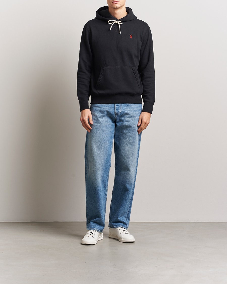 Heren | Truien | Polo Ralph Lauren | RL Fleece Hoodie Polo Black