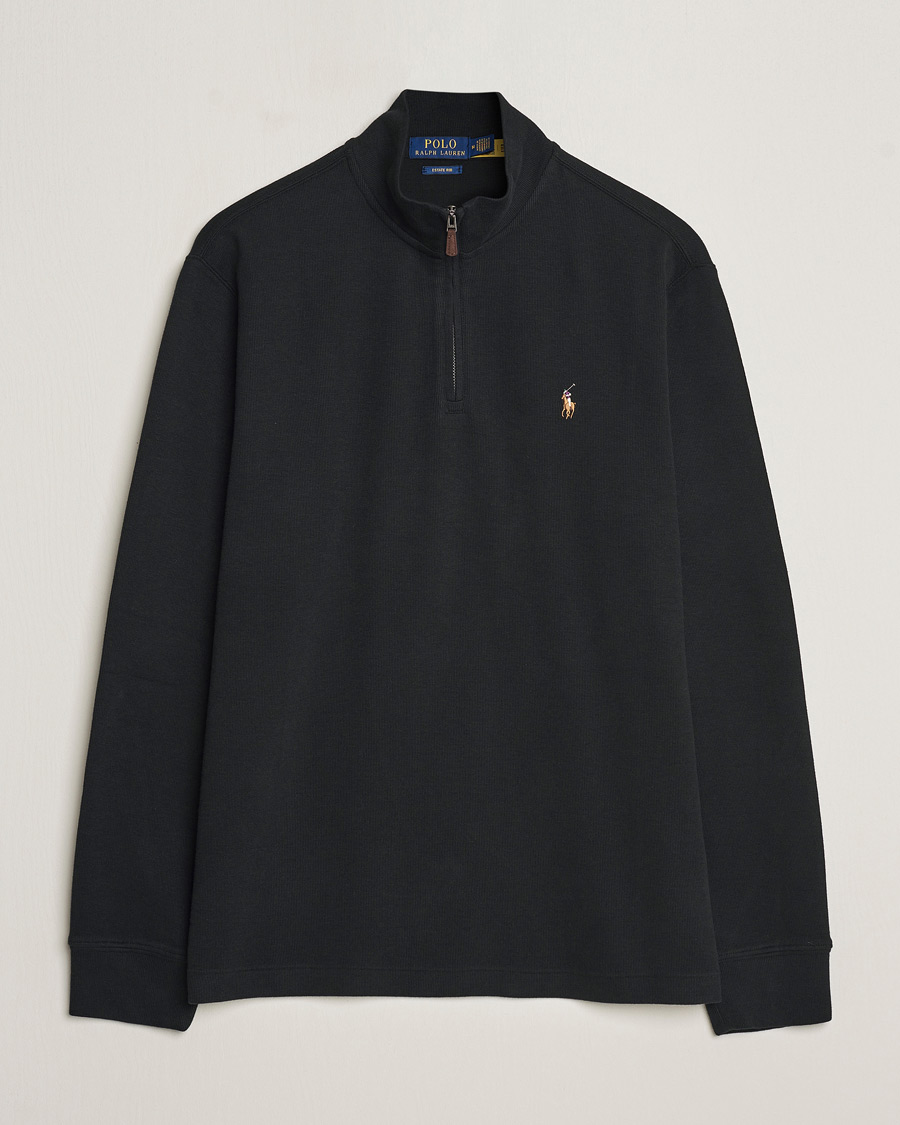 Heren | Truien | Polo Ralph Lauren | Double Knit Jaquard Half Zip Sweater Polo Black