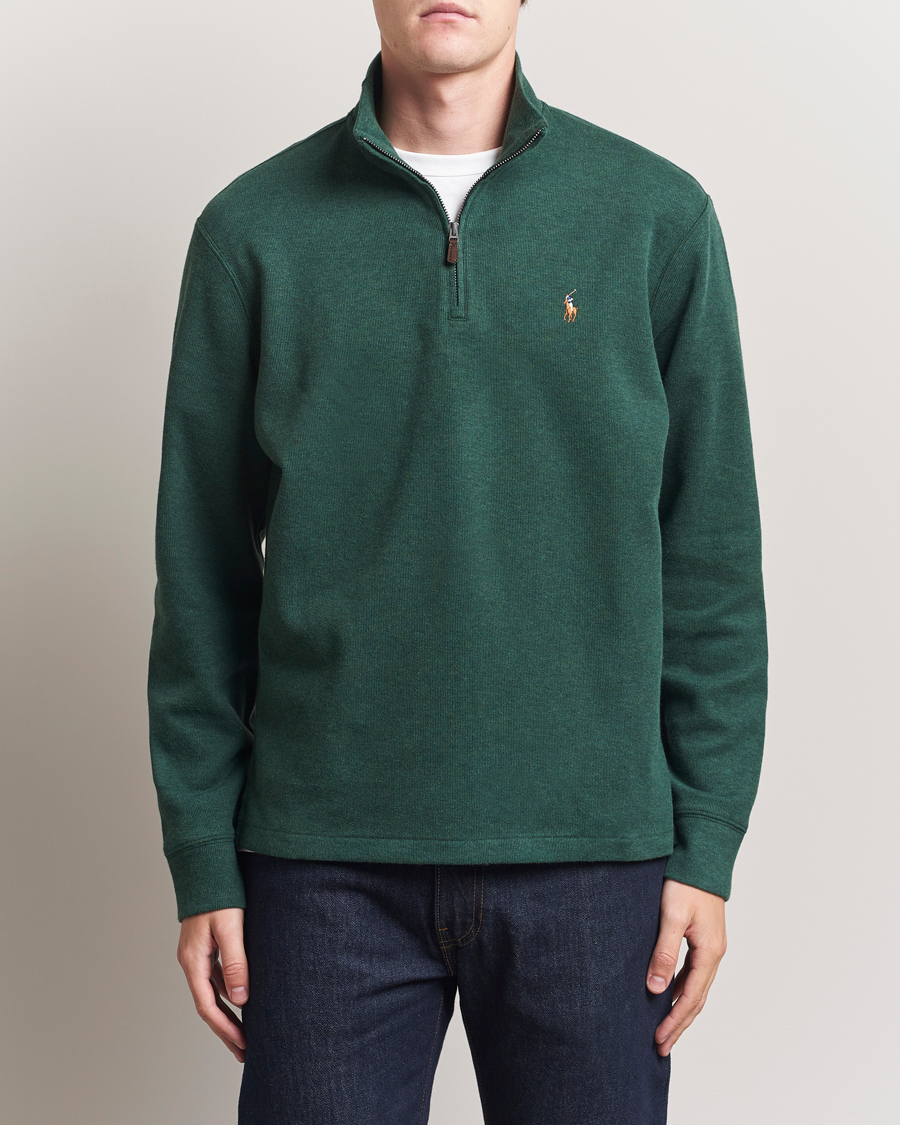 Heren | Truien | Polo Ralph Lauren | Double Knit Jaquard Half Zip Sweater Pine Heather