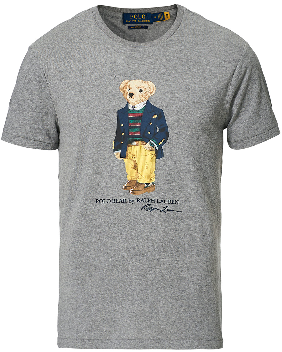 Heren | T-shirts | Polo Ralph Lauren | Bear Crew Neck Tee Grey Heather