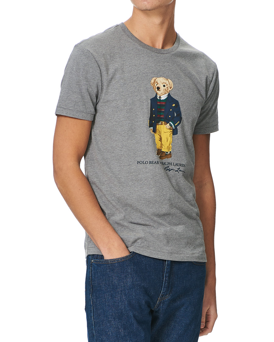 Heren | T-shirts | Polo Ralph Lauren | Bear Crew Neck Tee Grey Heather