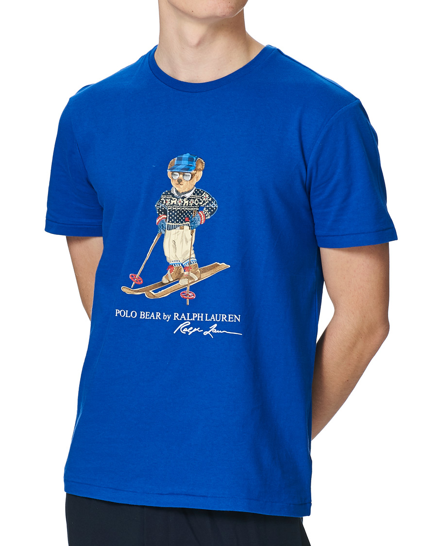 Heren | T-shirts | Polo Ralph Lauren | Skiing Bear Crew Neck Tee Sapphire Star