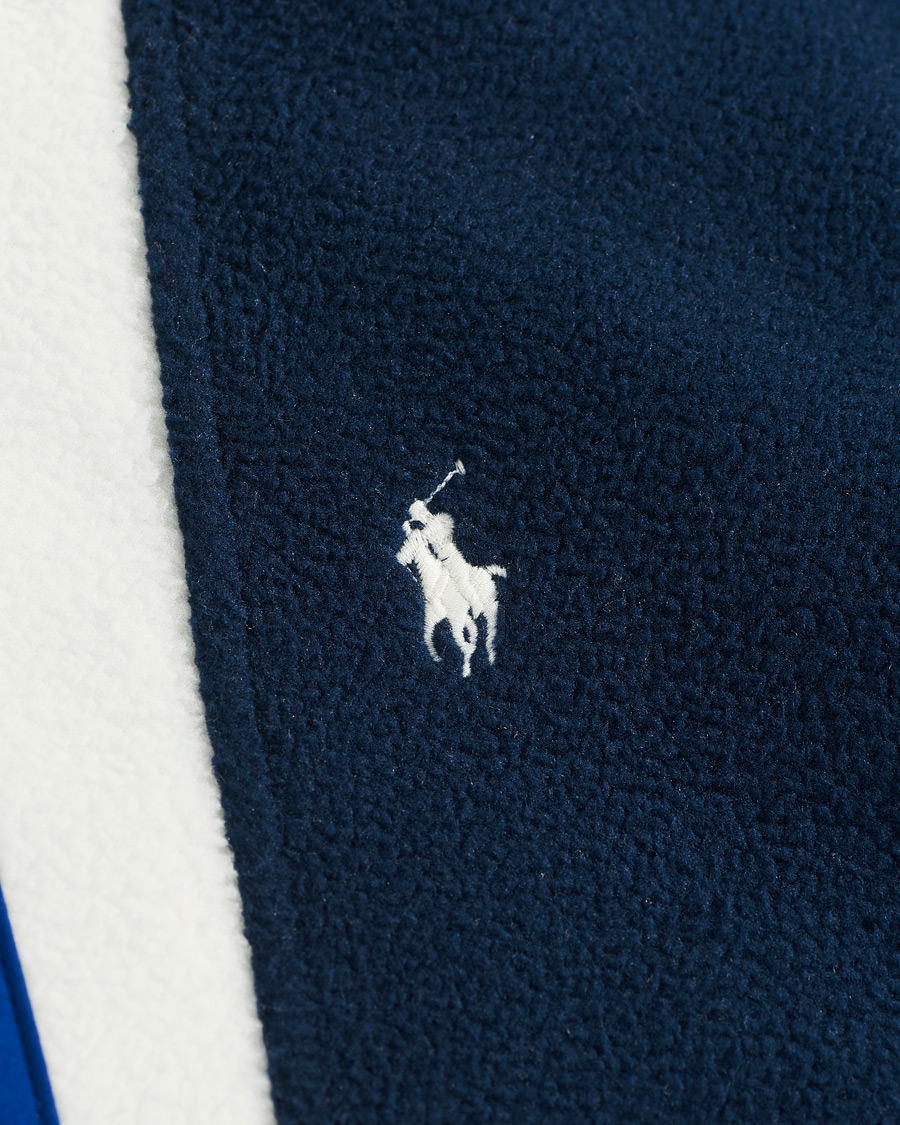 Heren | Truien | Polo Ralph Lauren | Vintage Poly Fleece Half Zip Sweater Navy/White