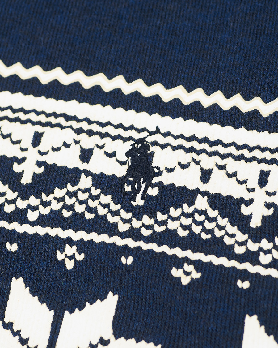 Heren | Truien | Polo Ralph Lauren | Winter Double Knit Half Zip Sweater Blue Heather