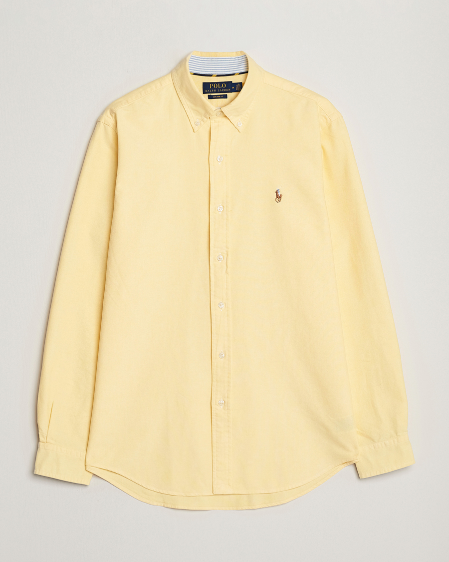 Heren | Overhemden | Polo Ralph Lauren | Custom Fit Oxford Button Down Shirt Yellow