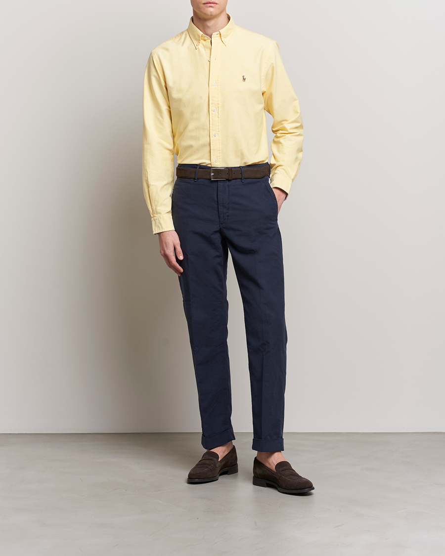 Heren | Overhemden | Polo Ralph Lauren | Custom Fit Oxford Button Down Shirt Yellow