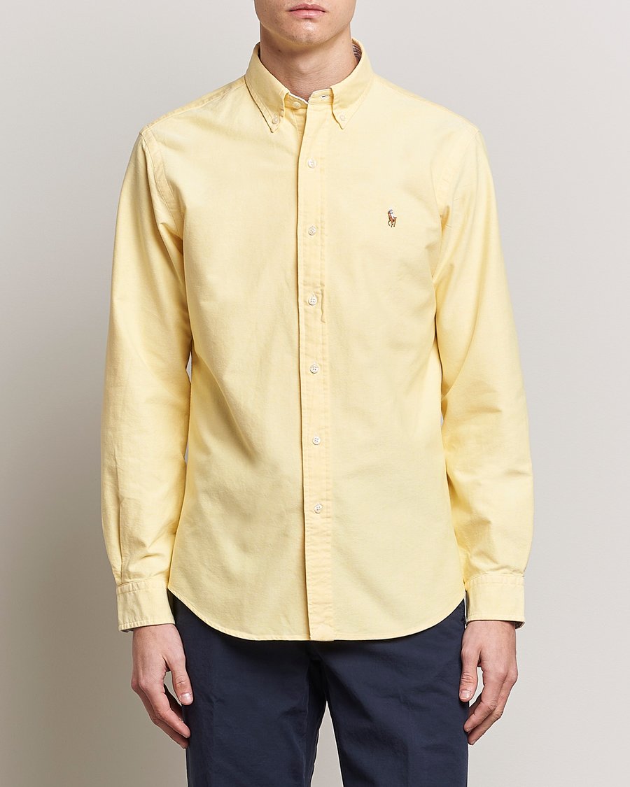 Heren | Overhemden | Polo Ralph Lauren | Custom Fit Oxford Button Down Shirt Yellow