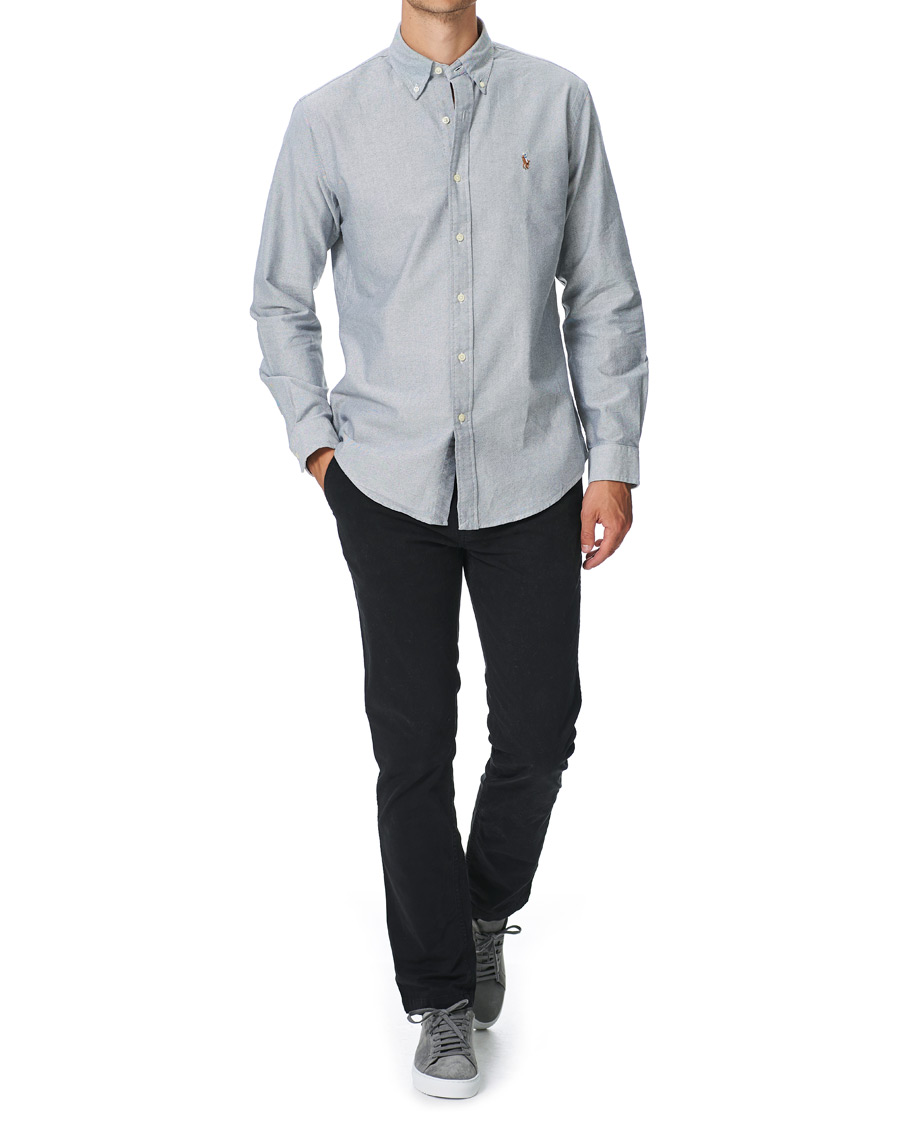 Heren | Overhemden | Polo Ralph Lauren | Custom Fit Oxford Button Down Shirt Slate