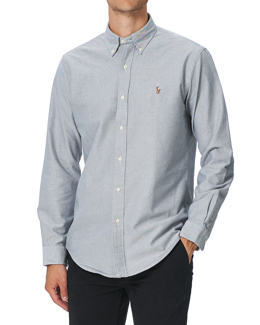 Heren | Overhemden | Polo Ralph Lauren | Custom Fit Oxford Button Down Shirt Slate