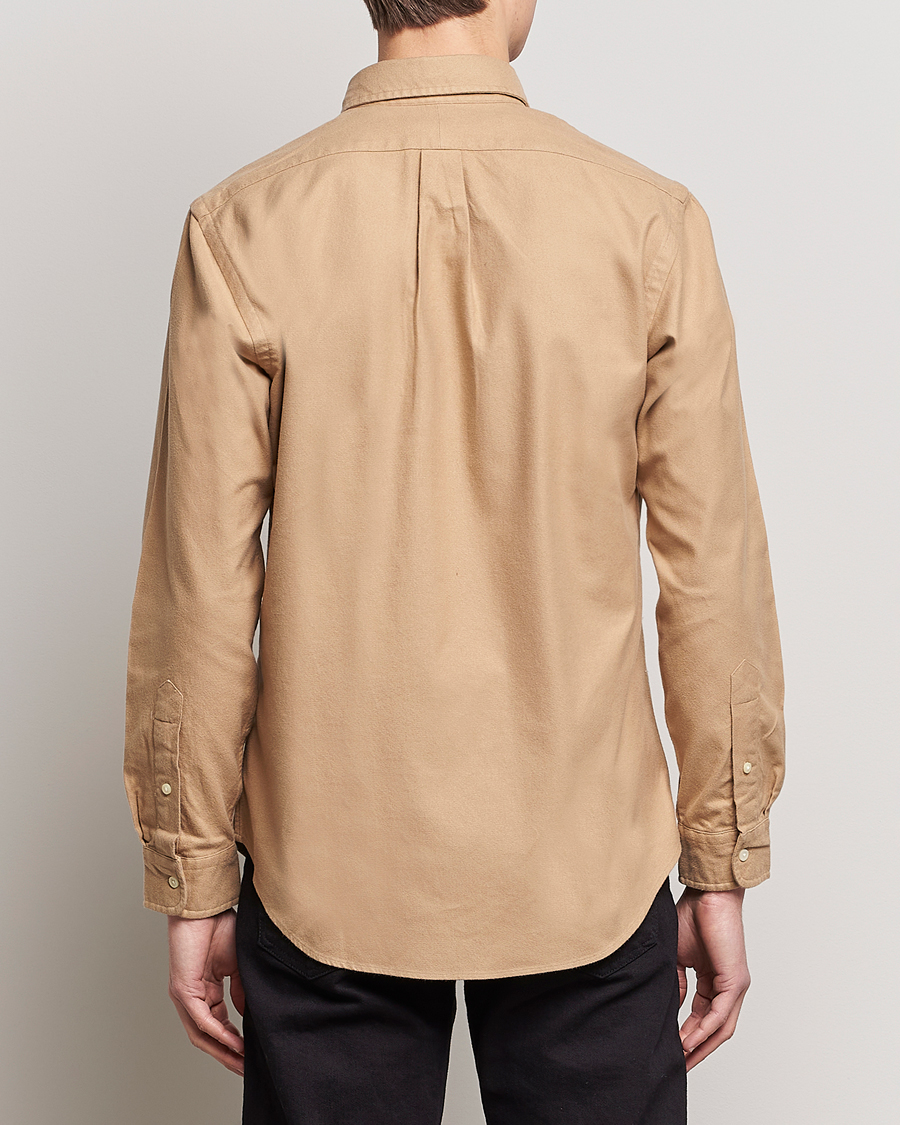 Heren | Overhemden | Polo Ralph Lauren | Custom Fit Brushed Flannel Shirt Vintage Khaki