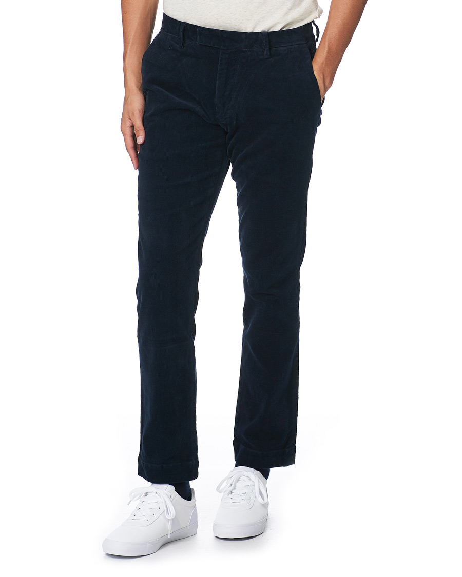 Heren | Broeken | Polo Ralph Lauren | Hudson Slim Fit Corduroy Trousers Hunter Navy