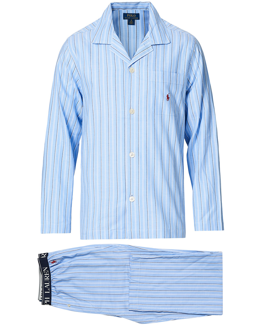 Heren | Pyjama's en gewaden | Polo Ralph Lauren | Cotton Pyjama Set Blue Stripe