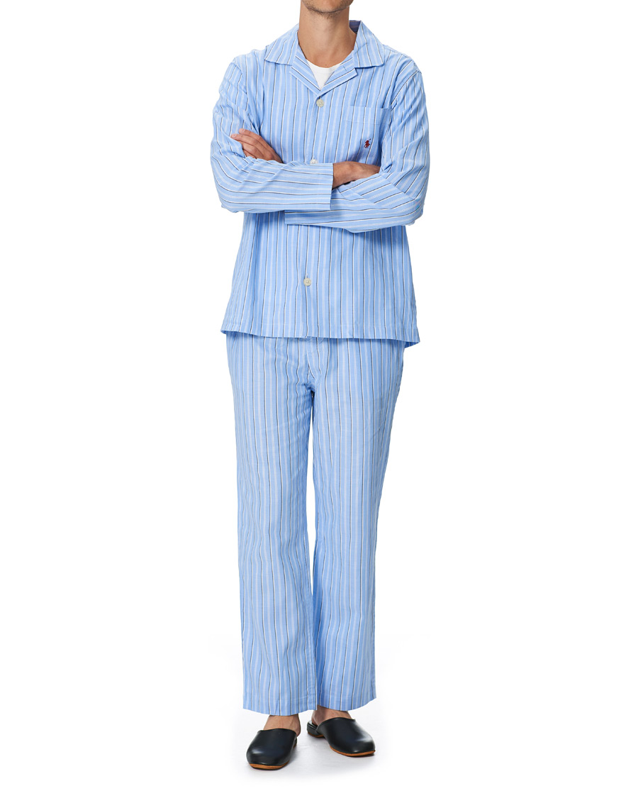 Heren | Pyjama's en gewaden | Polo Ralph Lauren | Cotton Pyjama Set Blue Stripe
