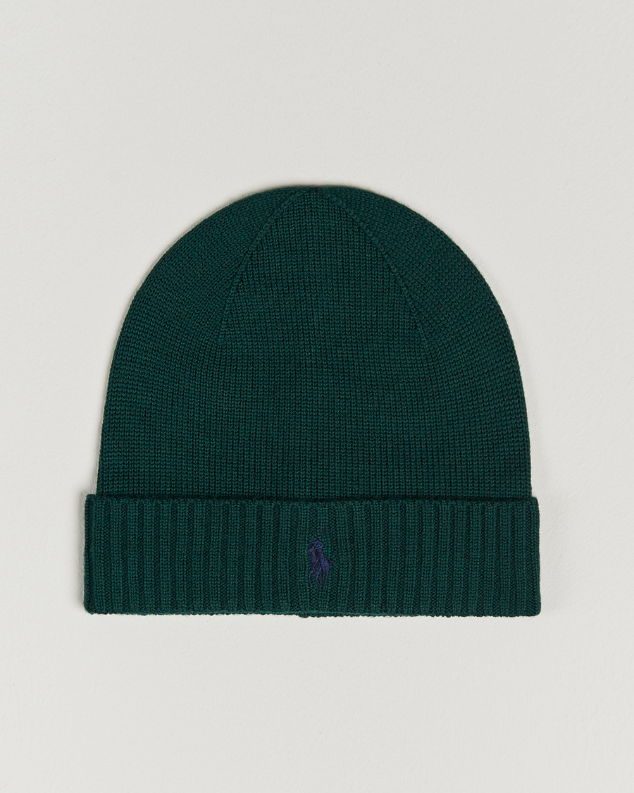 Heren | Polo Ralph Lauren Merino Wool Beanie College Green | Polo Ralph Lauren | Merino Wool Beanie College Green