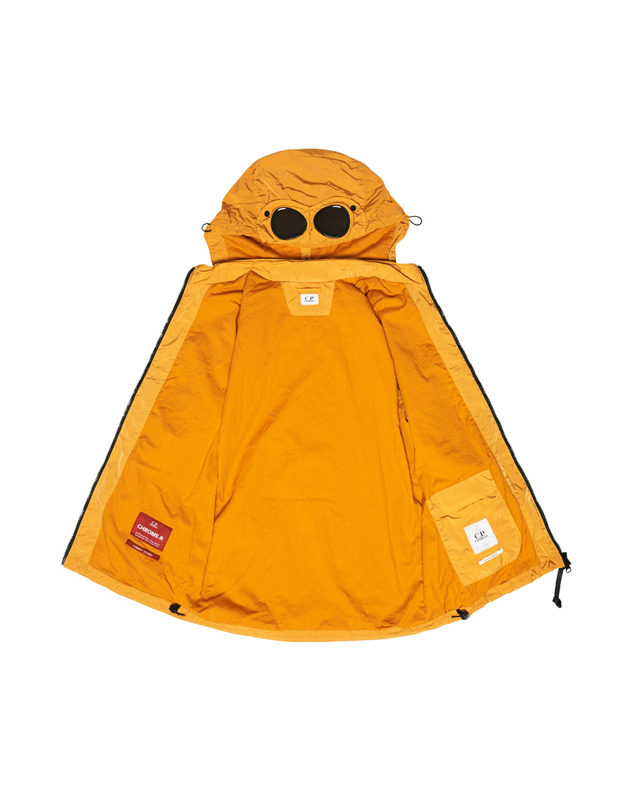 Heren | Jassen | C.P. Company | Chrome Garment Dyed Nylon Hooded Overshirt Orange