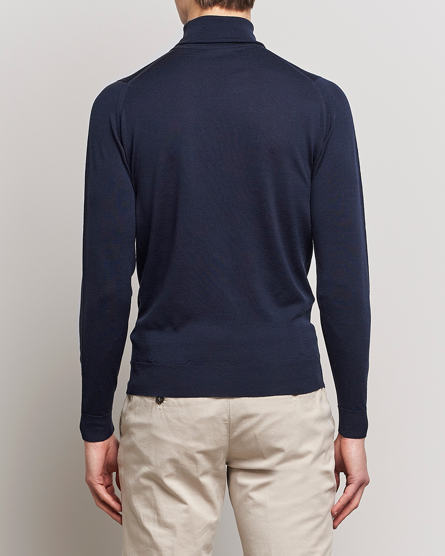 Heren | Truien | John Smedley | Cherwell Extra Fine Merino Rollneck Midnight