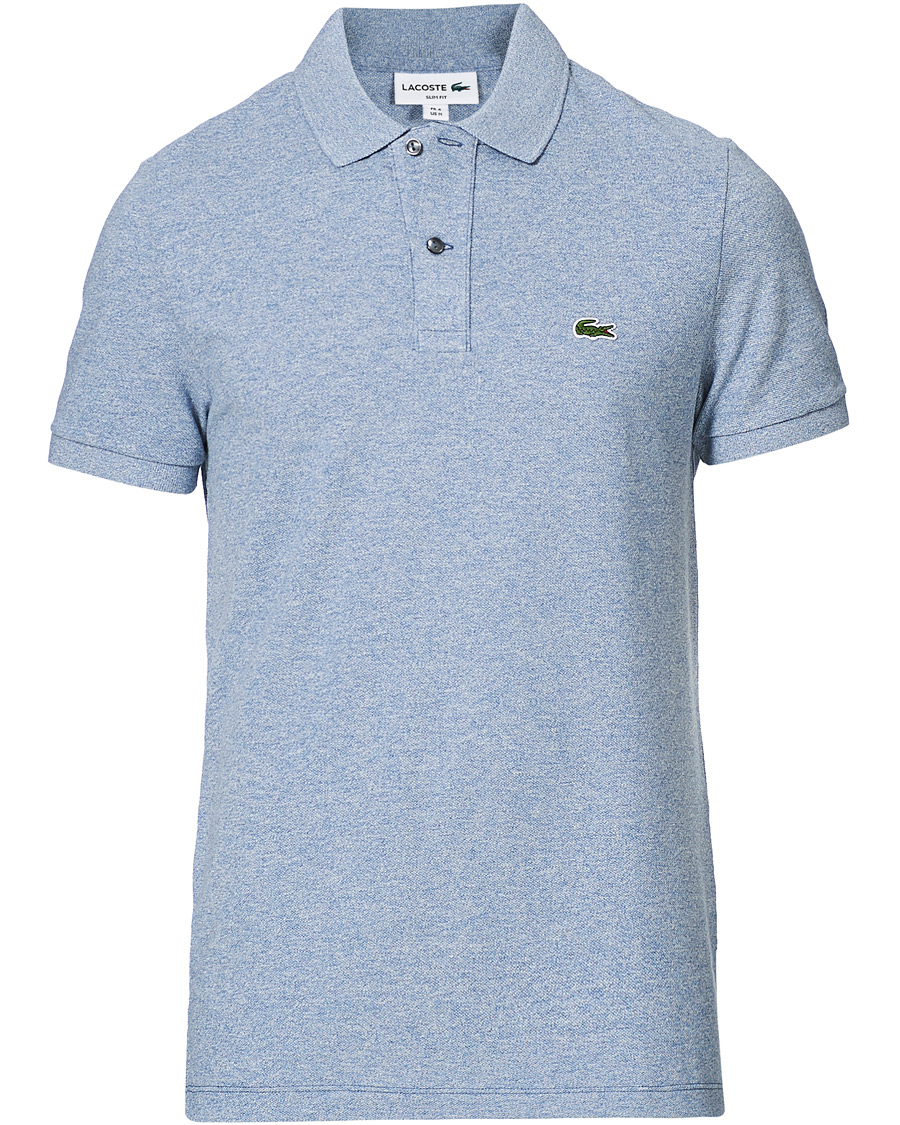 Heren | Polo's | Lacoste | Slim Fit Polo Piké Light Indigo Blue