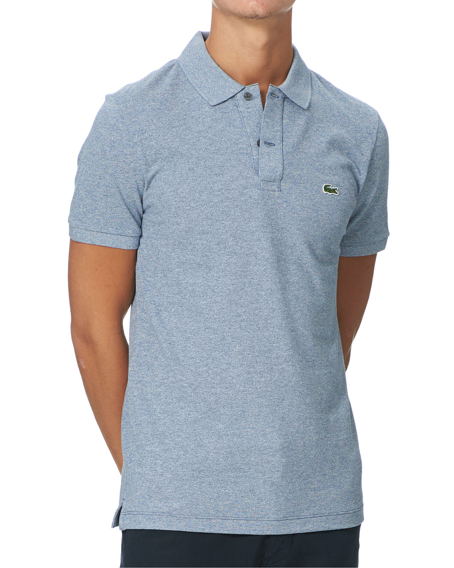 Heren | Polo's | Lacoste | Slim Fit Polo Piké Light Indigo Blue