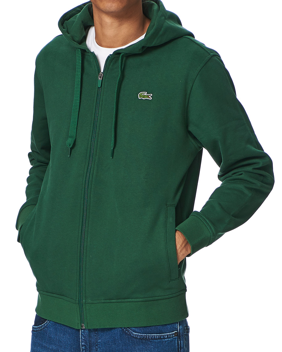 Heren | Truien | Lacoste | Full Zip Hood Vert Green