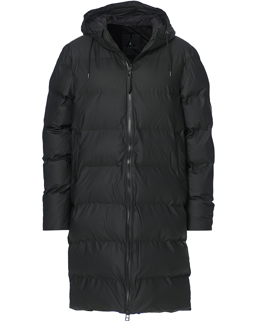 Heren | Jassen | RAINS | Waterproof Long Puffer Jacket Black