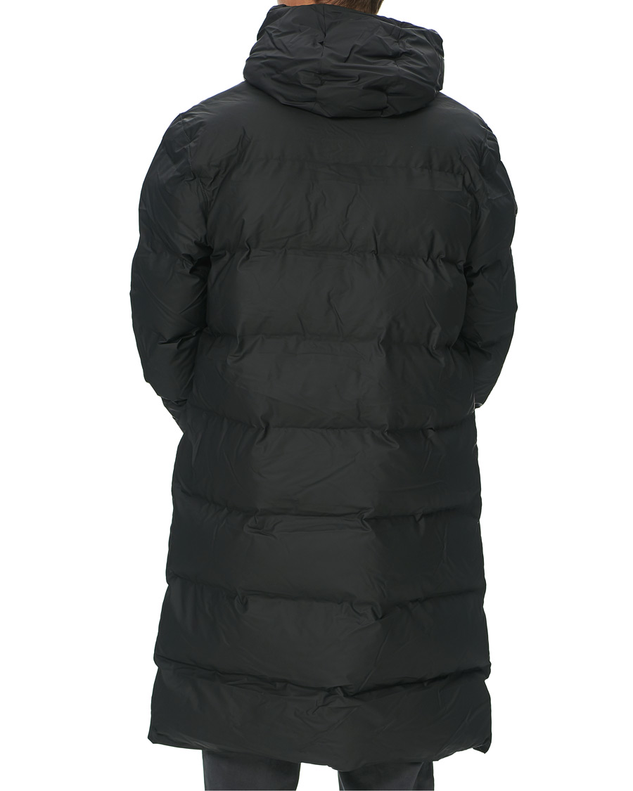 Heren | Jassen | RAINS | Waterproof Long Puffer Jacket Black