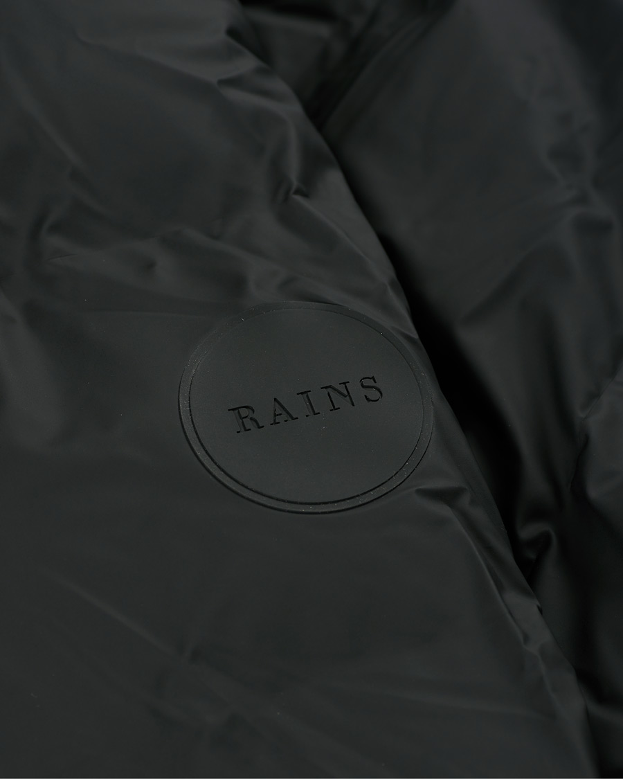 Heren | Jassen | RAINS | Waterproof Long Puffer Jacket Black