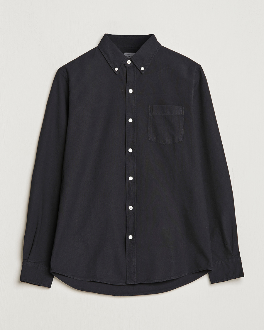 Heren | Overhemden | Colorful Standard | Classic Organic Oxford Button Down Shirt Deep Black