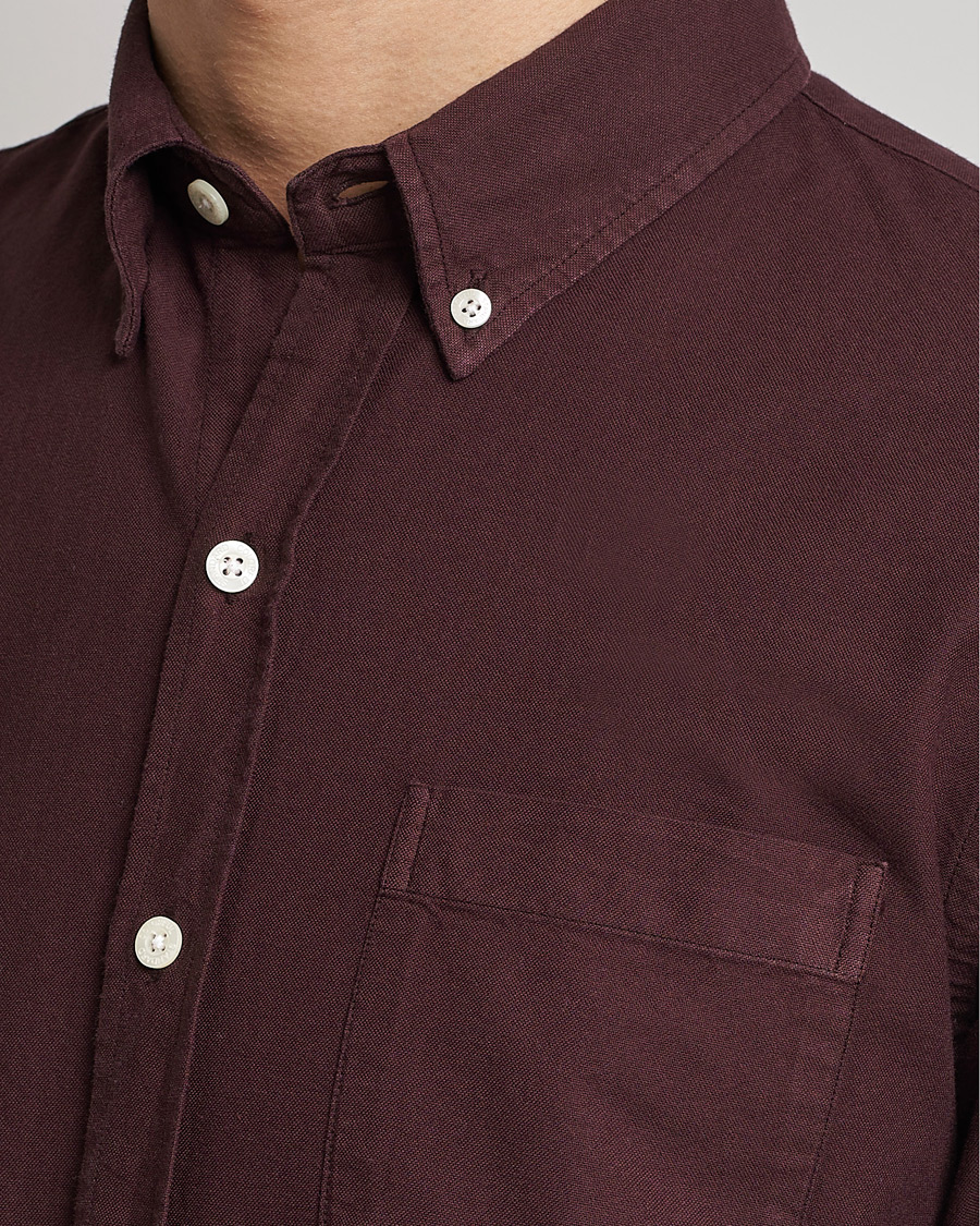 Heren | Overhemden | Colorful Standard | Classic Organic Oxford Button Down Shirt Oxblood Red
