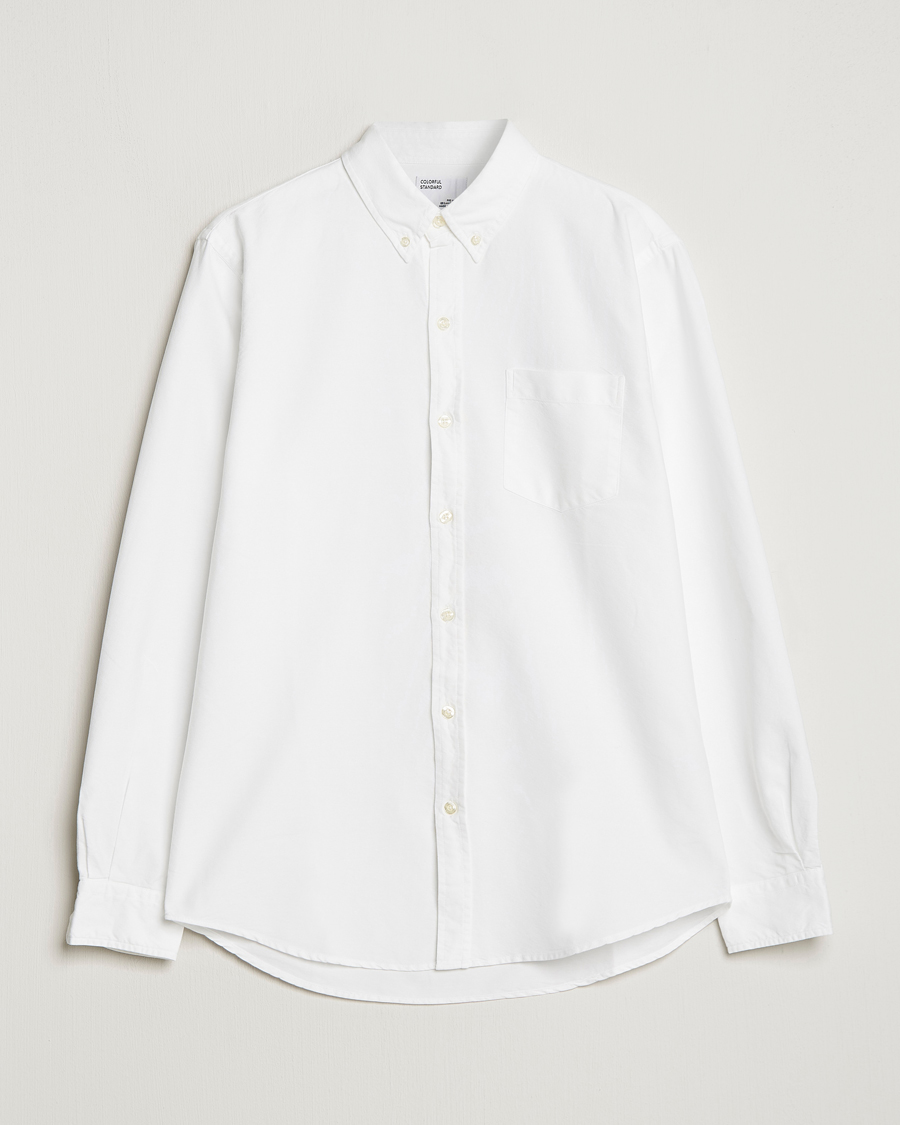 Heren | Overhemden | Colorful Standard | Classic Organic Oxford Button Down Shirt White