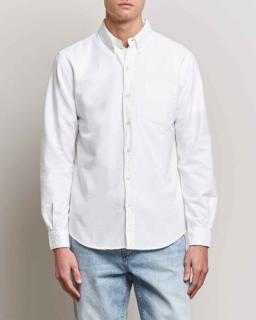 Heren | Casual | Colorful Standard | Classic Organic Oxford Button Down Shirt White
