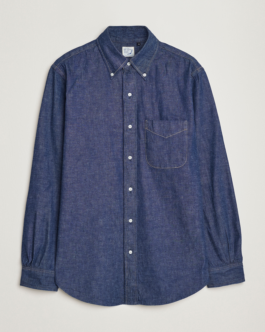 Heren | Overhemden | orSlow | Denim Button Down Shirt One Wash