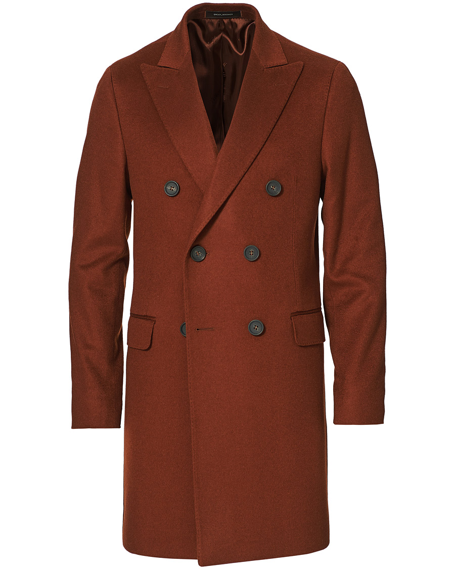Heren | Jassen | Oscar Jacobson | Sebastian Double Breasted Cashmere Coat Camel