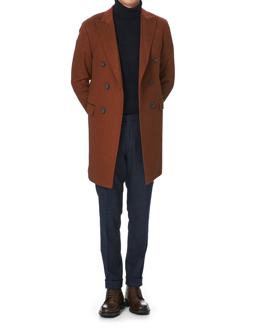 Heren | Jassen | Oscar Jacobson | Sebastian Double Breasted Cashmere Coat Camel