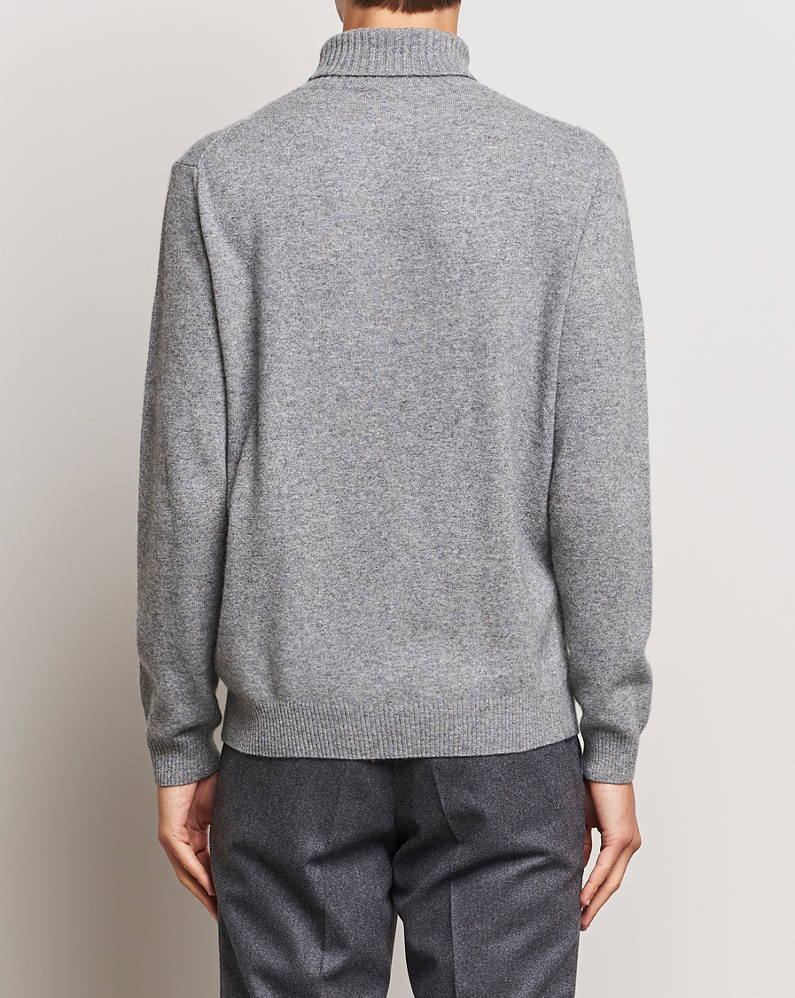 Heren | Truien | Oscar Jacobson | Salim Wool/Cashmere Rollneck Light Grey