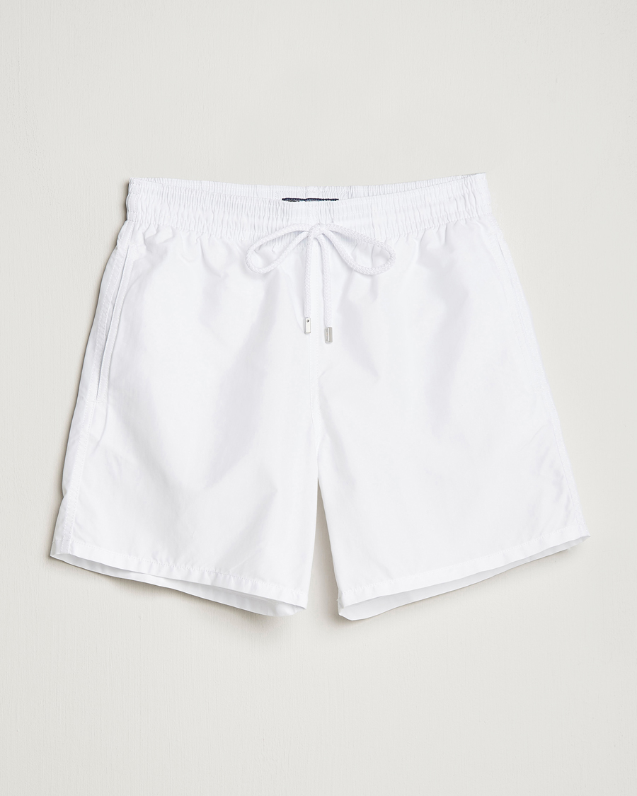 Heren | Zwembroek | Vilebrequin | Moorea Swimshorts Blanc