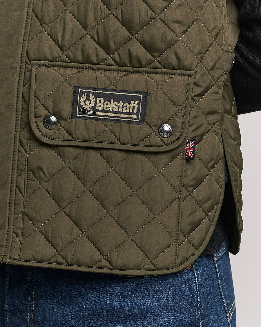 Heren | Gilets | Belstaff | Waistcoat Quilted Faded Olive