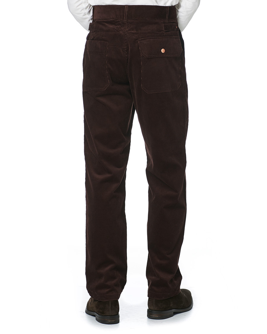 Heren | Broeken | Private White V.C. | Pocket Corduroy Trousers Chocolate