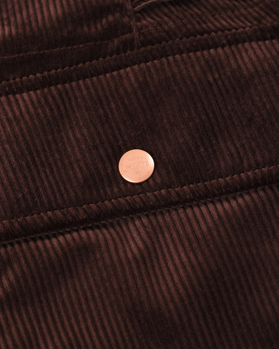 Heren | Broeken | Private White V.C. | Pocket Corduroy Trousers Chocolate
