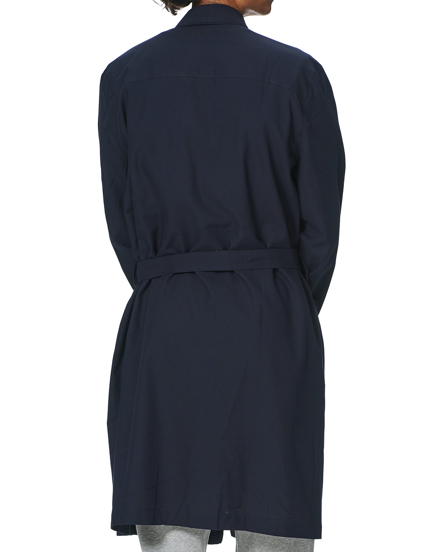Heren | Pyjama's en gewaden | Sunspel | Cotton Robe Navy