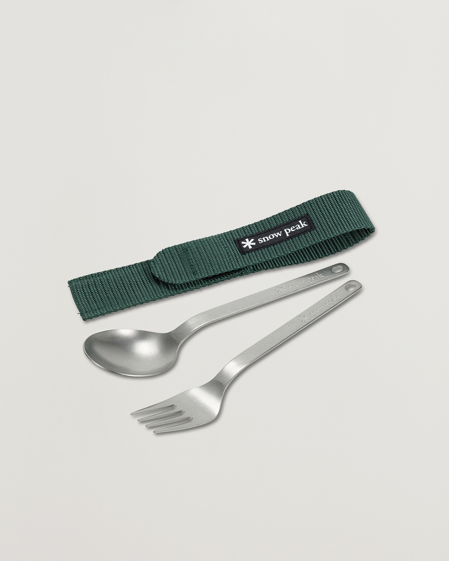 Heren | Outdoor living | Snow Peak | Fork & Spoon Set Titanium