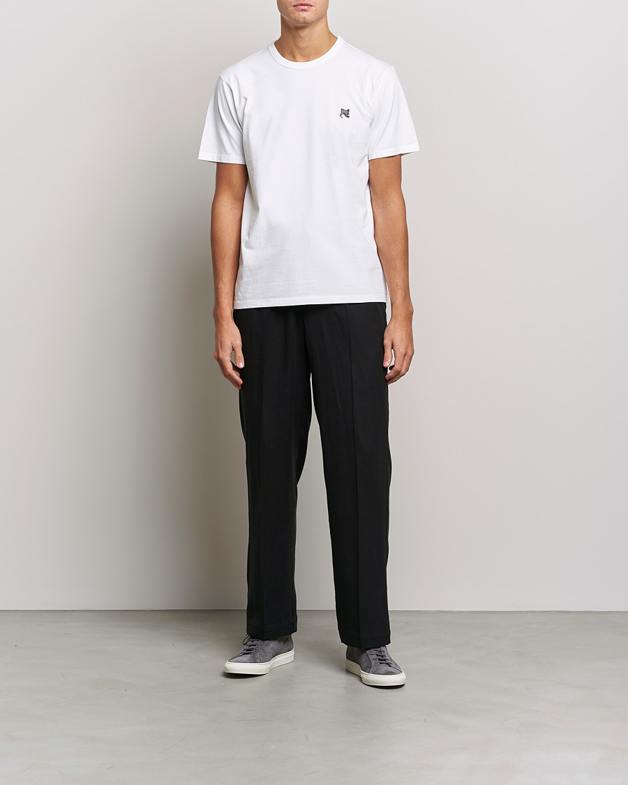 Heren | T-shirts | Maison Kitsuné | Grey Fox Head Tee White