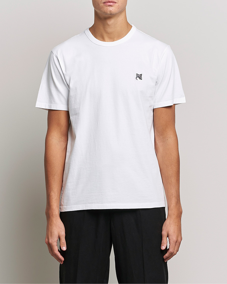 Heren | T-shirts | Maison Kitsuné | Grey Fox Head Tee White