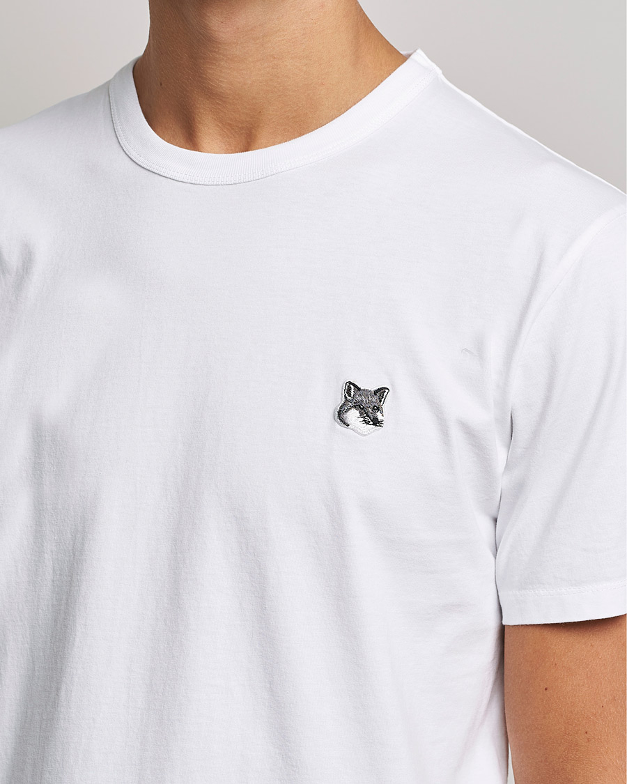 Heren | T-shirts | Maison Kitsuné | Grey Fox Head Tee White
