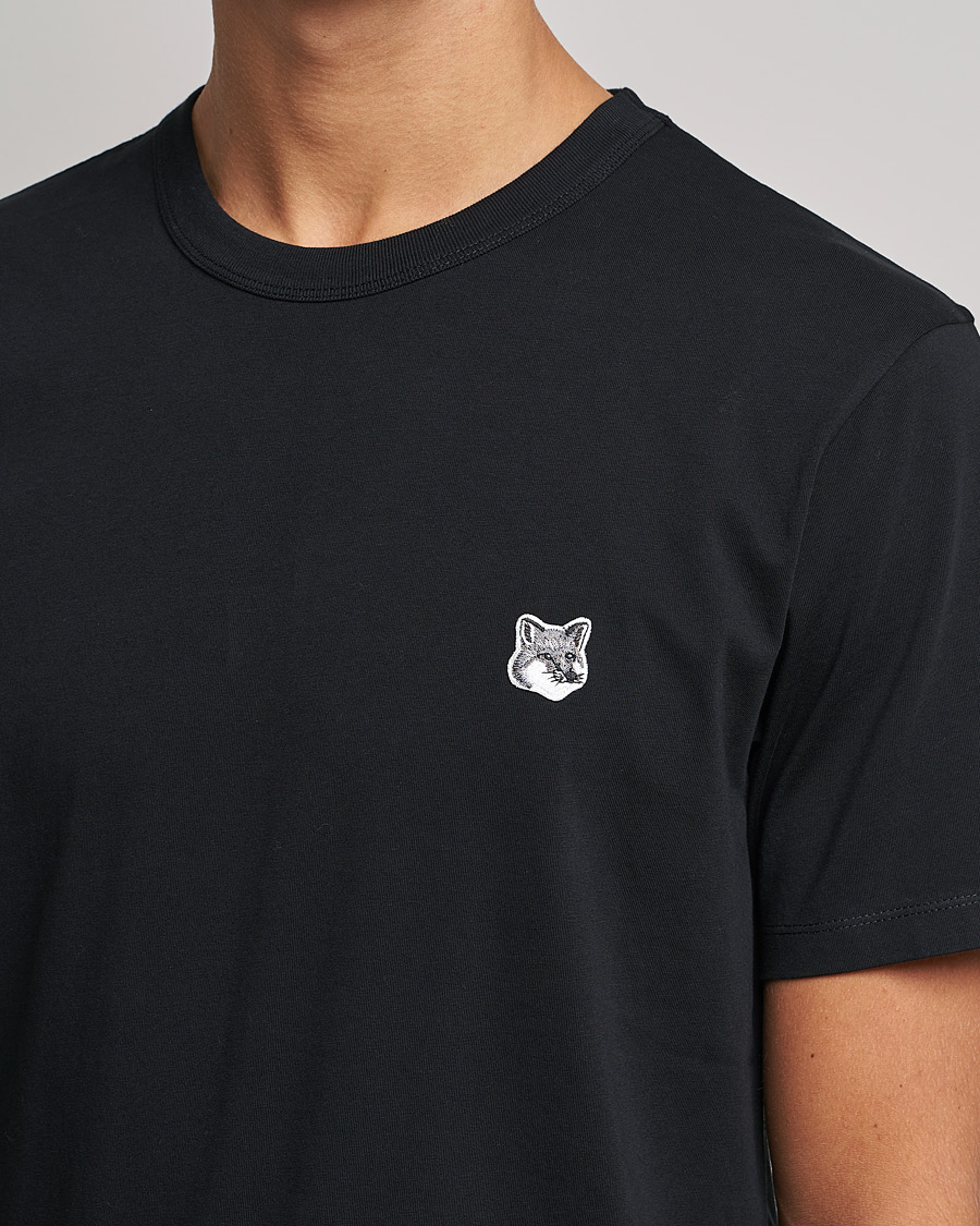 Heren | T-shirts | Maison Kitsuné | Grey Fox Head Tee Black