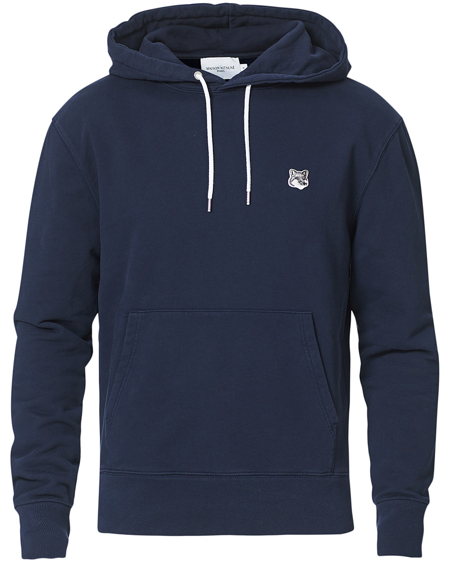 Heren | Truien | Maison Kitsuné | Grey Fox Head Hoodie Navy