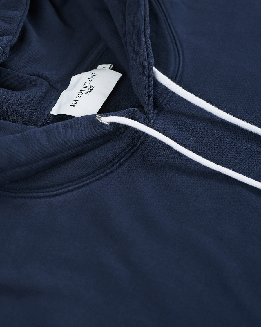 Heren | Truien | Maison Kitsuné | Grey Fox Head Hoodie Navy