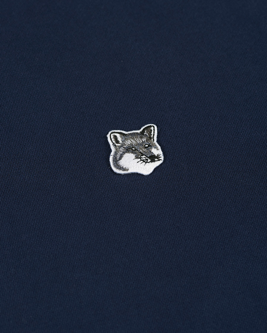 Heren | Truien | Maison Kitsuné | Grey Fox Head Hoodie Navy