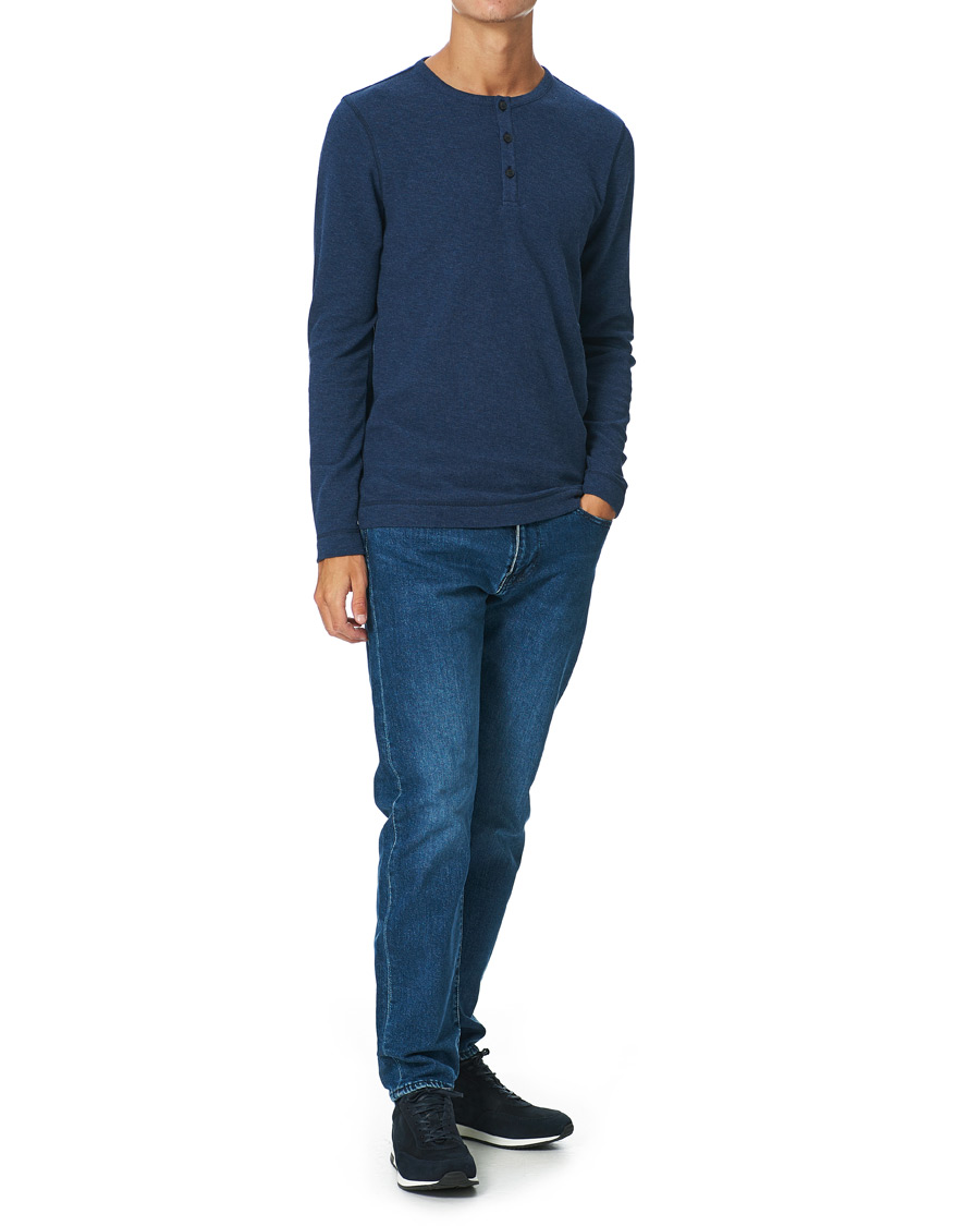Heren | Truien | BOSS ORANGE | BOSS Casual Trix Fine Waffle Heather Dark Blue