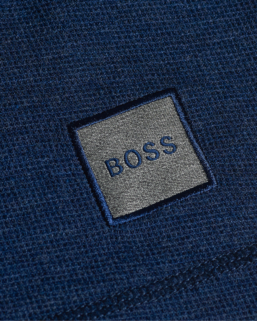 Heren | Truien | BOSS ORANGE | BOSS Casual Trix Fine Waffle Heather Dark Blue